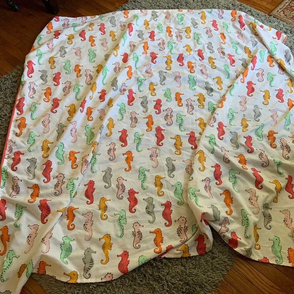 Cute Seahorse shower curtain